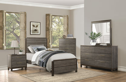 Homelegance Dresser Gray Faux Wood Veneer Modern Contemporary Style 1936-4