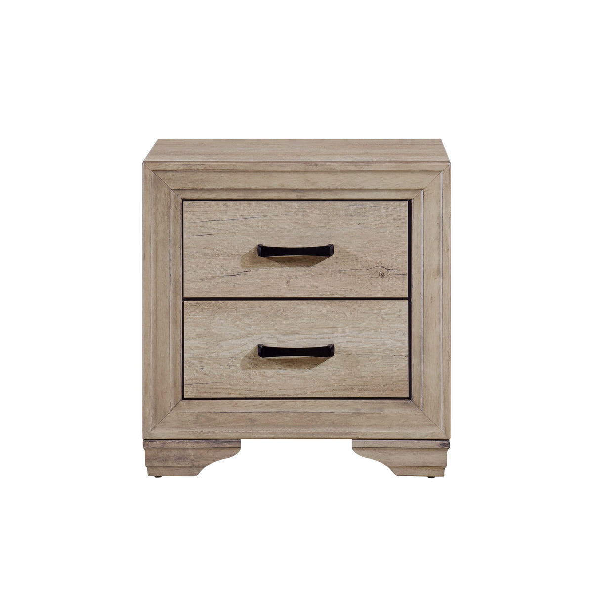 Homelegance Dresser Rustic Sun-Bleached Wood Dark Metal Handles Industrial 1955-4