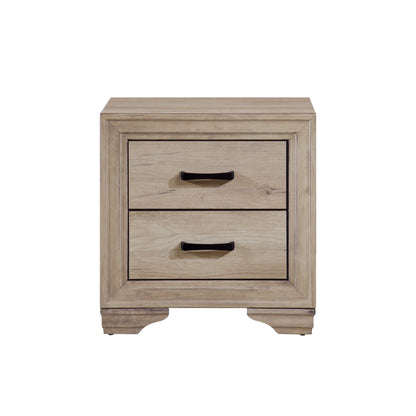 Homelegance Dresser Rustic Sun-Bleached Wood Dark Metal Handles Industrial 1955-4