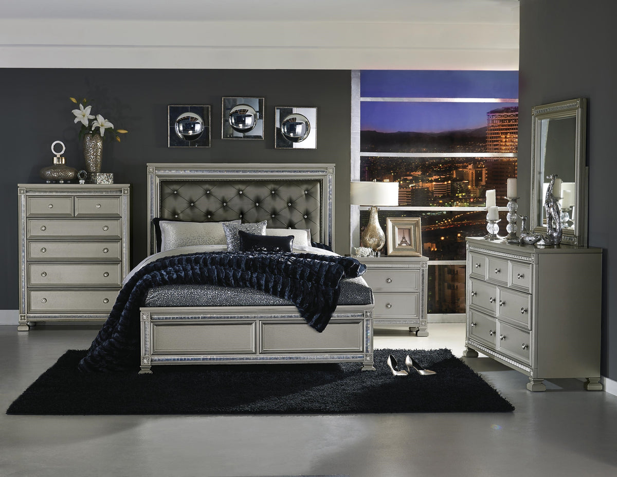 Homelegance Bevelle Queen Bed In Gray
