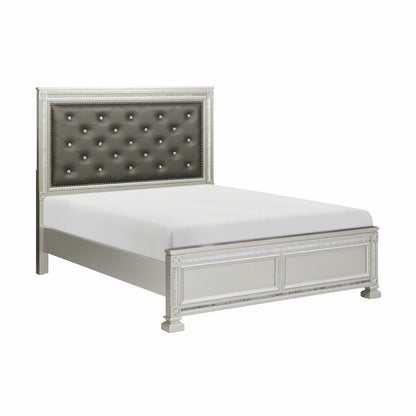 Homelegance Bevelle Queen Bed In Gray