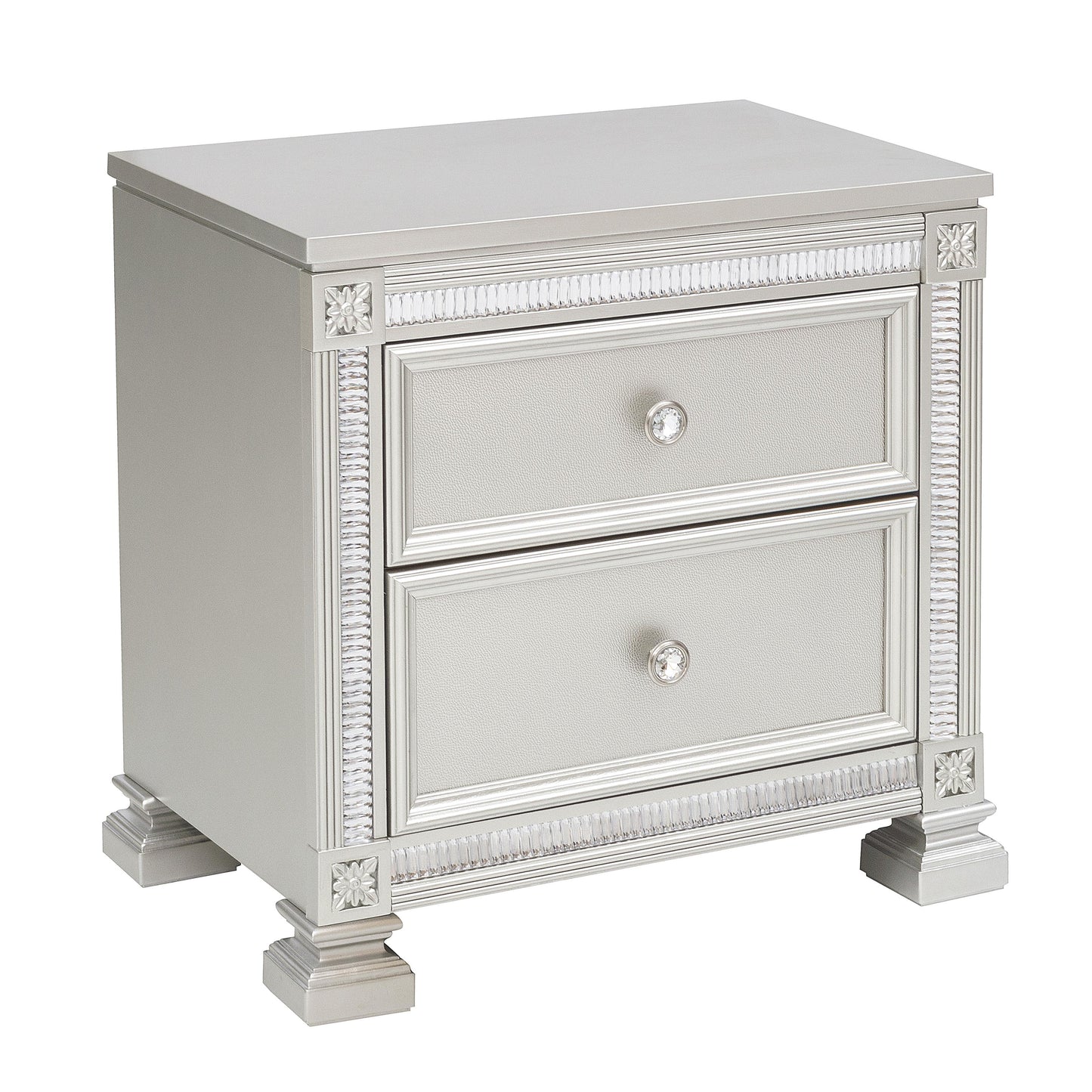 Homelegance Dresser Silver Traditional Modern Glamour Bevelle Design 1958-4