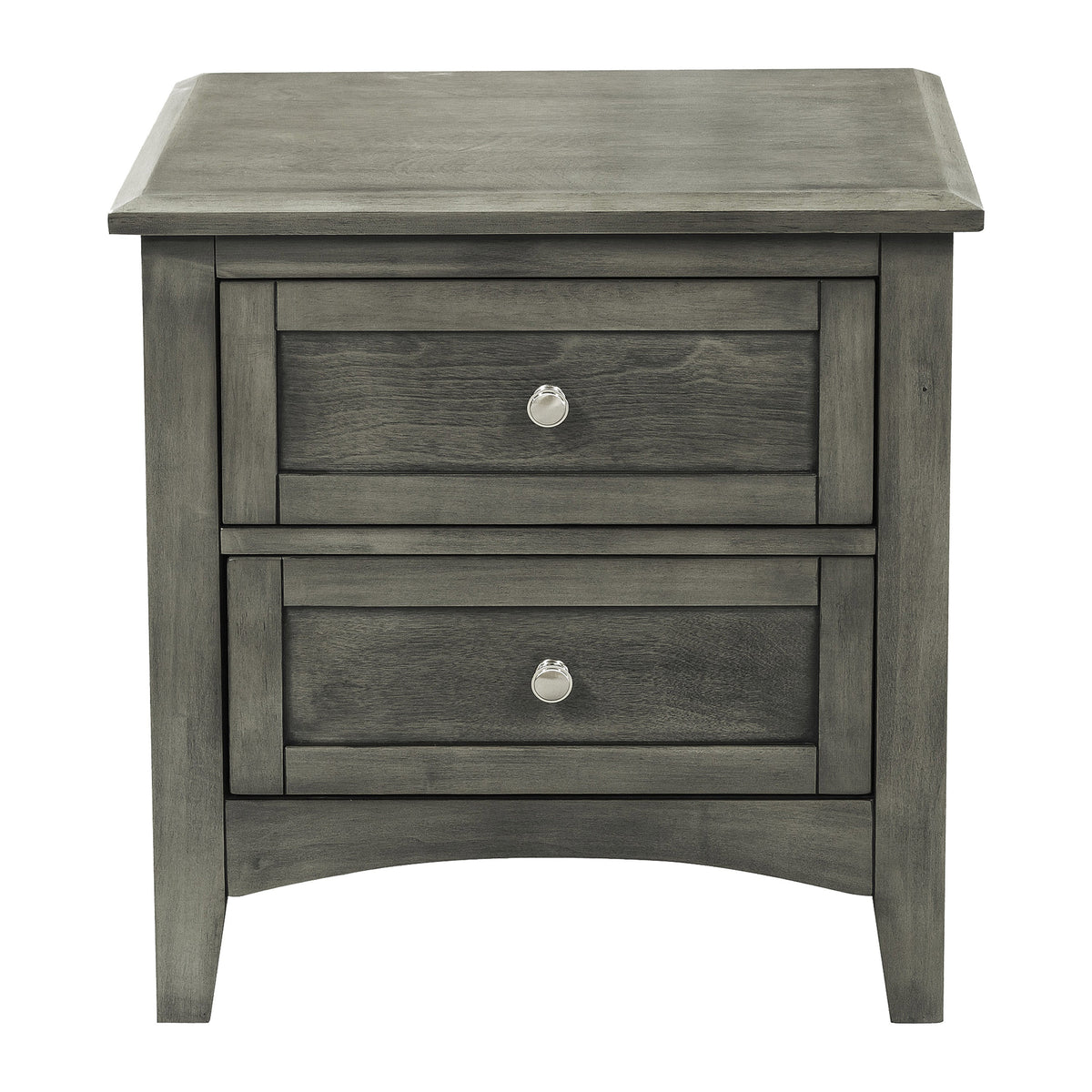 Homelegance Dresser Cool Gray Rustic Style Birch Veneer Nickel Knob Hardware 2046-4
