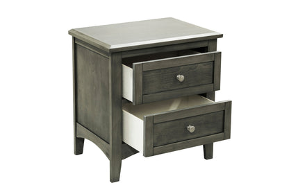 Homelegance Dresser Cool Gray Rustic Style Birch Veneer Nickel Knob Hardware 2046-4