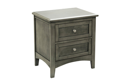 Homelegance Dresser Cool Gray Rustic Style Birch Veneer Nickel Knob Hardware 2046-4