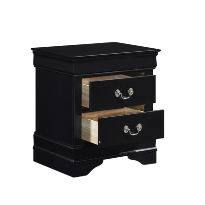 Homelegance Dresser Black Country & Farmhouse Traditional Louis Philippe Style 2147BK-4