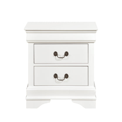 Homelegance Dresser White Transitional Louis Philippe Style Antique Brass 2147W-4