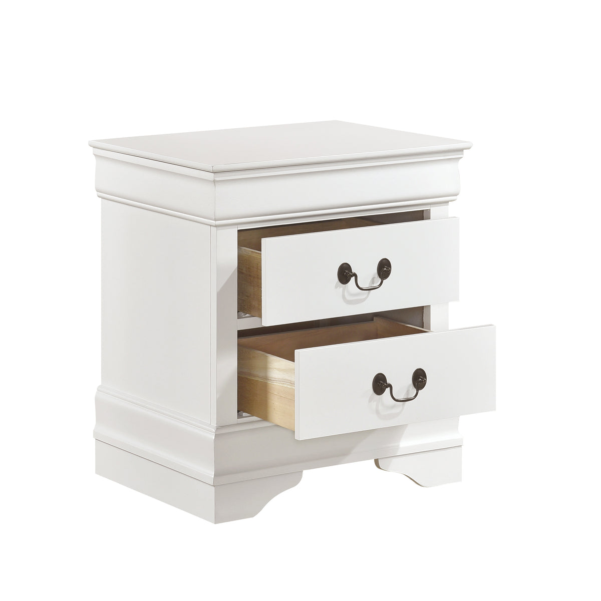 Homelegance Dresser White Transitional Louis Philippe Style Antique Brass 2147W-4