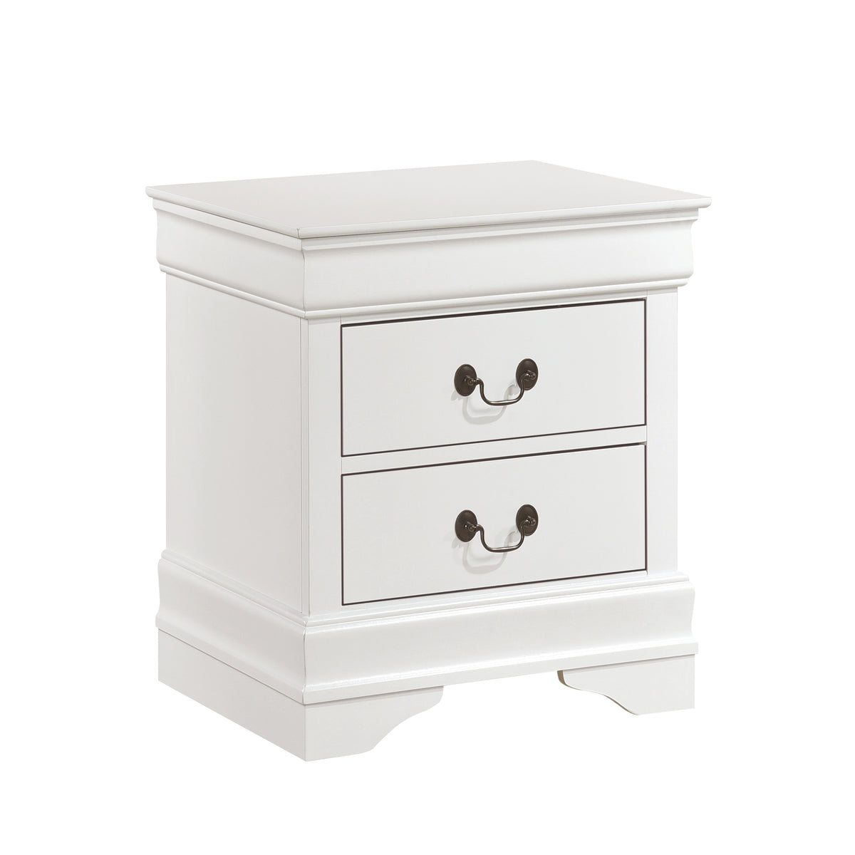Homelegance Dresser White Transitional Louis Philippe Style Antique Brass 2147W-4