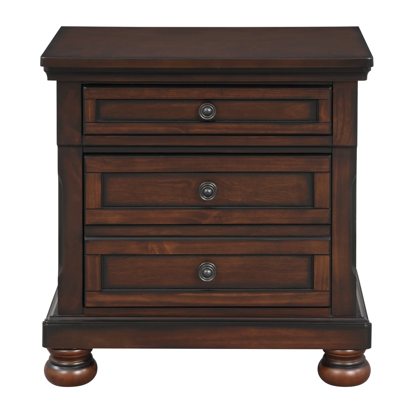 Homelegance Dresser Brown Cherry Transitional Style with Hidden Drawer Storage 2159-4