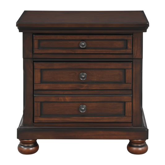 Homelegance Dresser Brown Cherry Transitional Style with Hidden Drawer Storage 2159-4