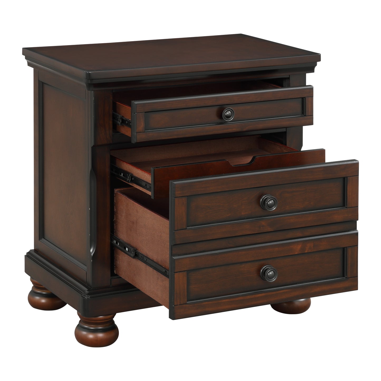 Homelegance Dresser Brown Cherry Transitional Style with Hidden Drawer Storage 2159-4