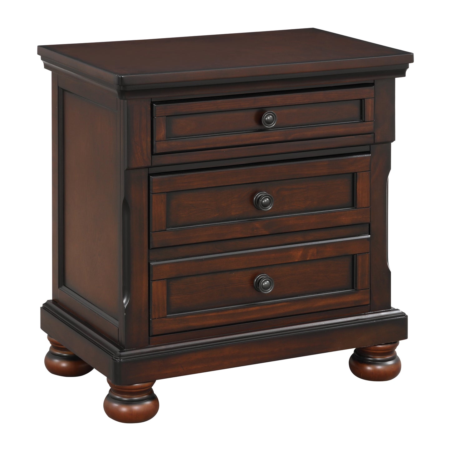 Homelegance Dresser Brown Cherry Transitional Style with Hidden Drawer Storage 2159-4