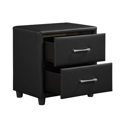 Homelegance Dresser Black Faux Leather Modern & Contemporary Stylish 2220-4