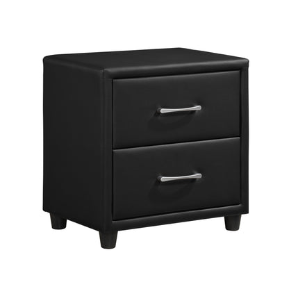 Homelegance Dresser Black Faux Leather Modern & Contemporary Stylish 2220-4