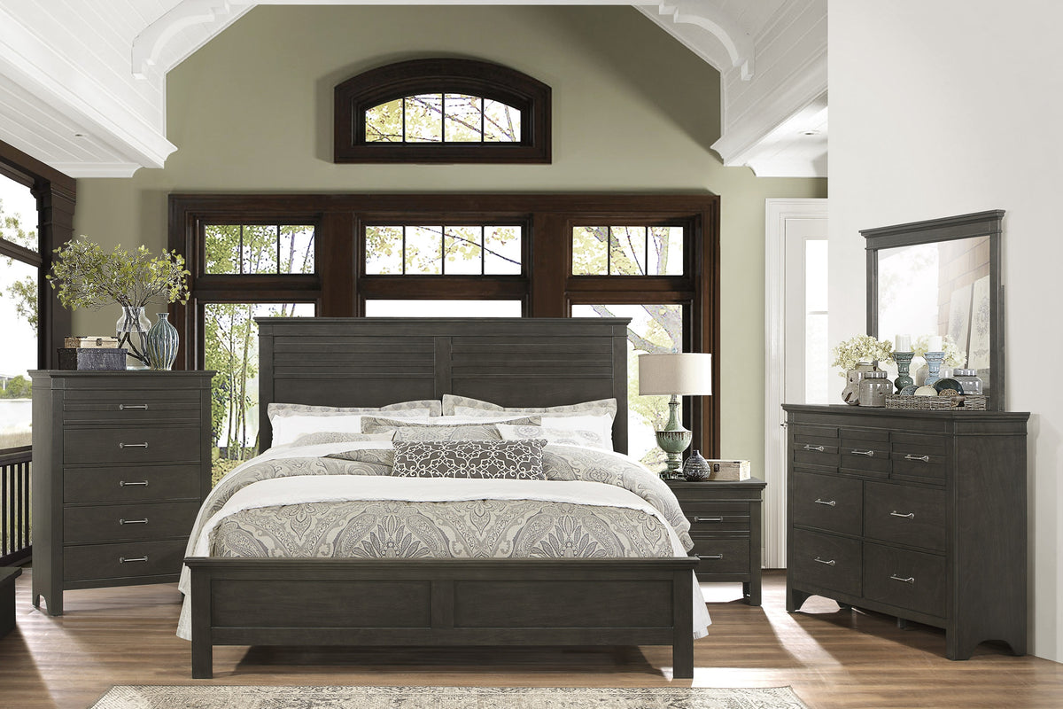 Homelegance Blaire Farm Queen Bed In Gray