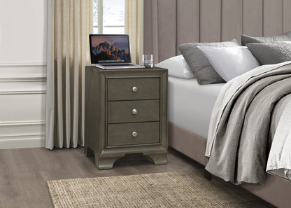 Homelegance Dresser Gray Traditional Style with USB Ports and Chrome Knobs 4598GYU