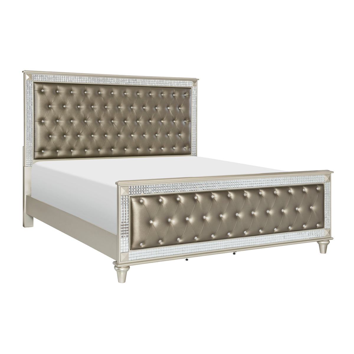 Homelegance Juliette Queen Bed In Silver