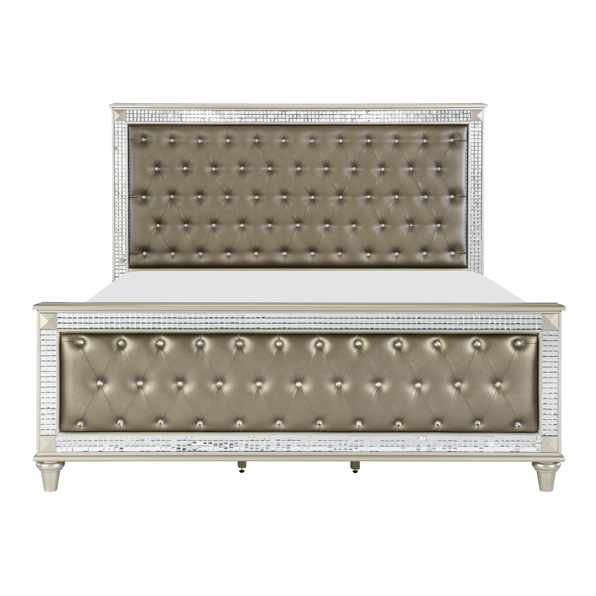 Homelegance Juliette Queen Bed In Silver