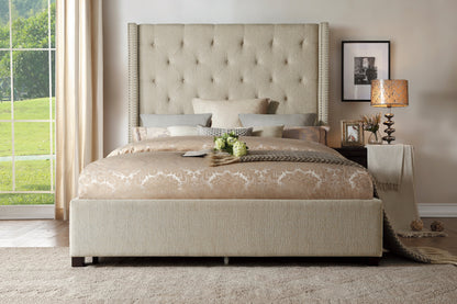 Homelegance Fairborn Queen Platform Bed In Beige