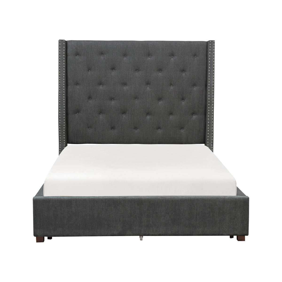 Homelegance Fairborn Queen Platform Bed In Gray