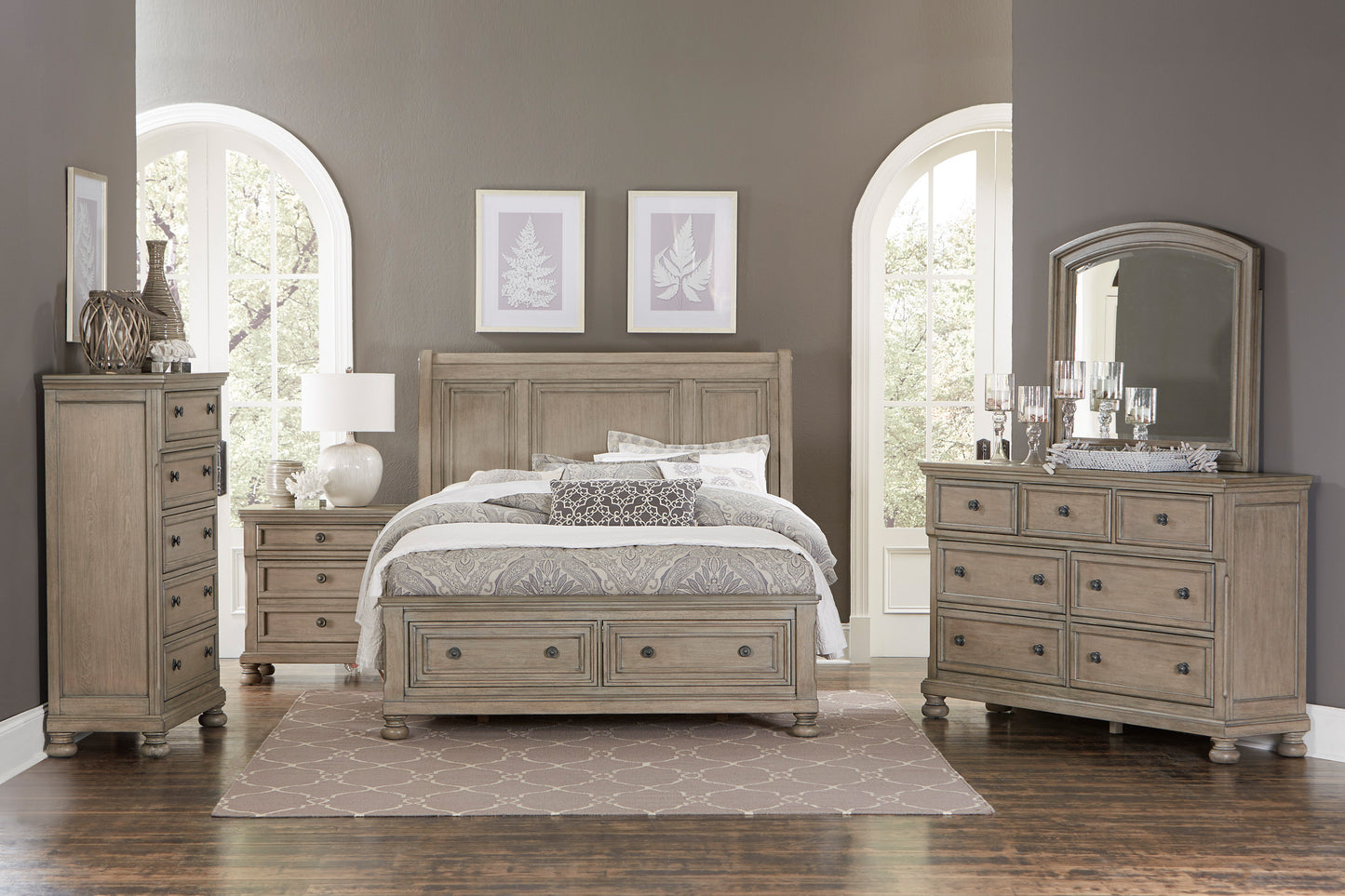 Homelegance Dresser Gray Country & Farmhouse Style Transitional Bethel 2259GY-4