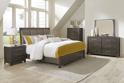 Homelegance Dresser Brownish Gray Gold Accents Modern Contemporary Scarlett 1555-4
