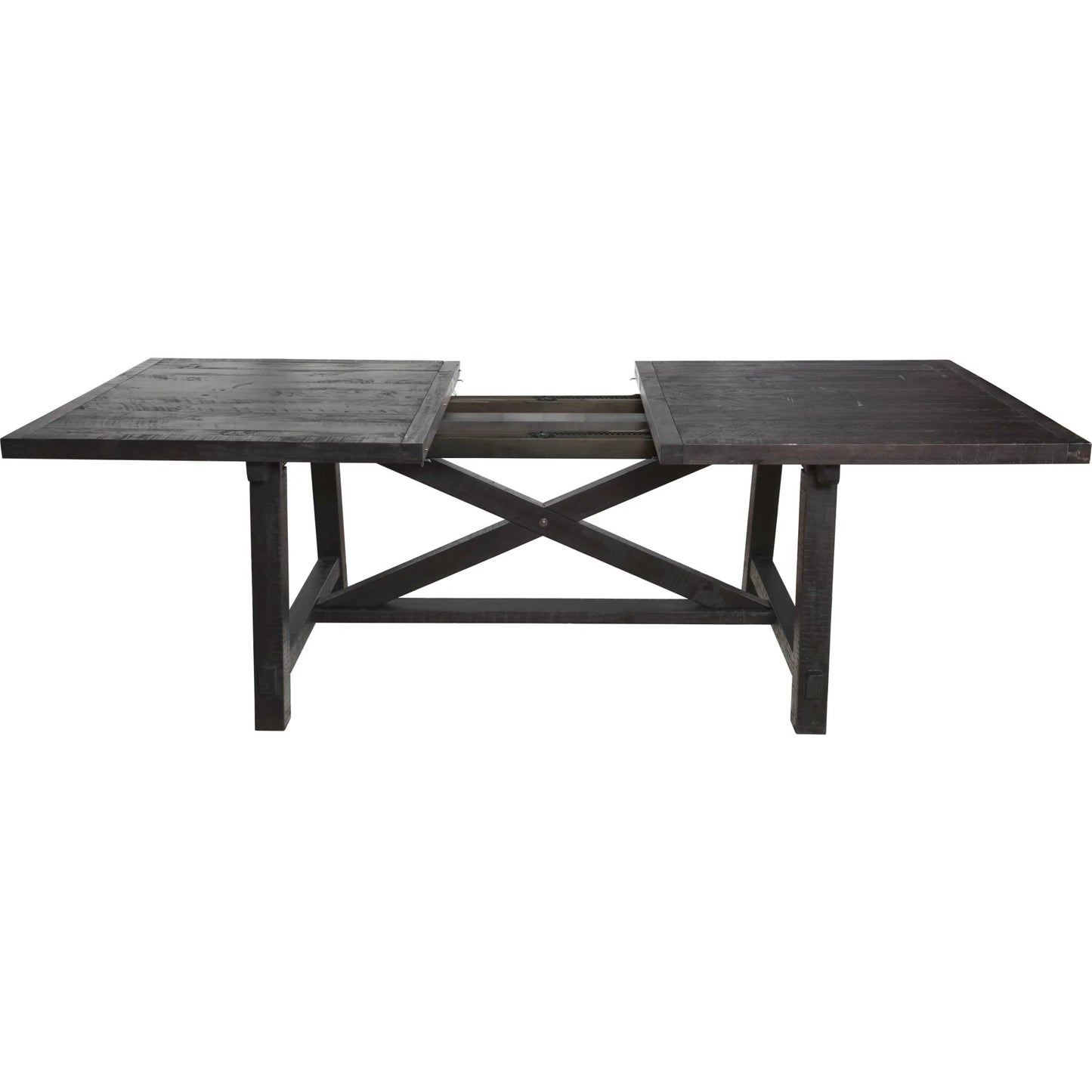 Modus Yosemite 7PC Rectangle Table with 6 Wood Back Side Chairs in Cafe