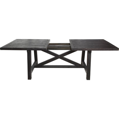 Modus Yosemite 7PC Rectangle Table with 6 Wood Back Side Chairs in Cafe