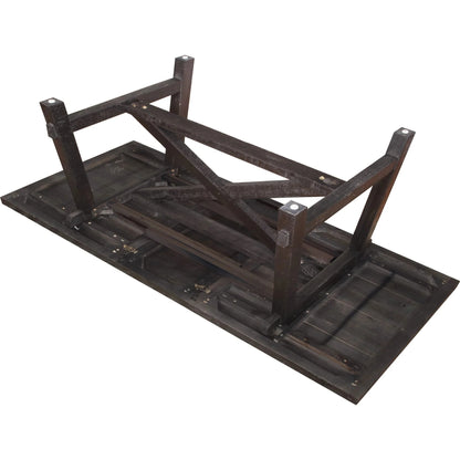 Modus Yosemite 7PC Rectangle Table with 6 Wood Back Side Chairs in Cafe