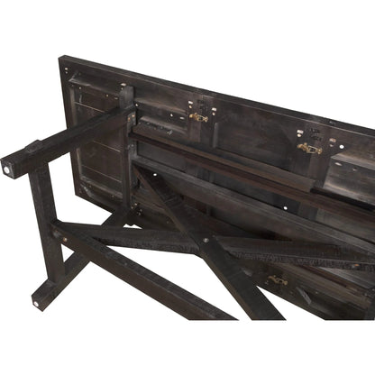 Modus Yosemite 7PC Rectangle Table with 6 Wood Back Side Chairs in Cafe