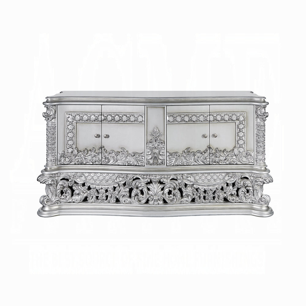 ACME Valkyrie Dresser, Antique Platinum Finish