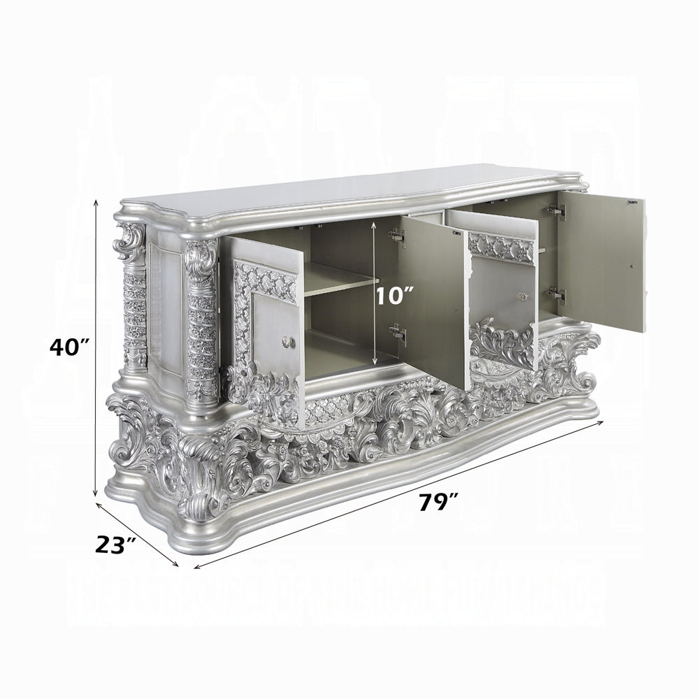 ACME Valkyrie Dresser, Antique Platinum Finish