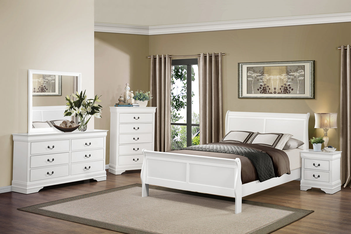 Homelegance Mayville Queen Bed In White