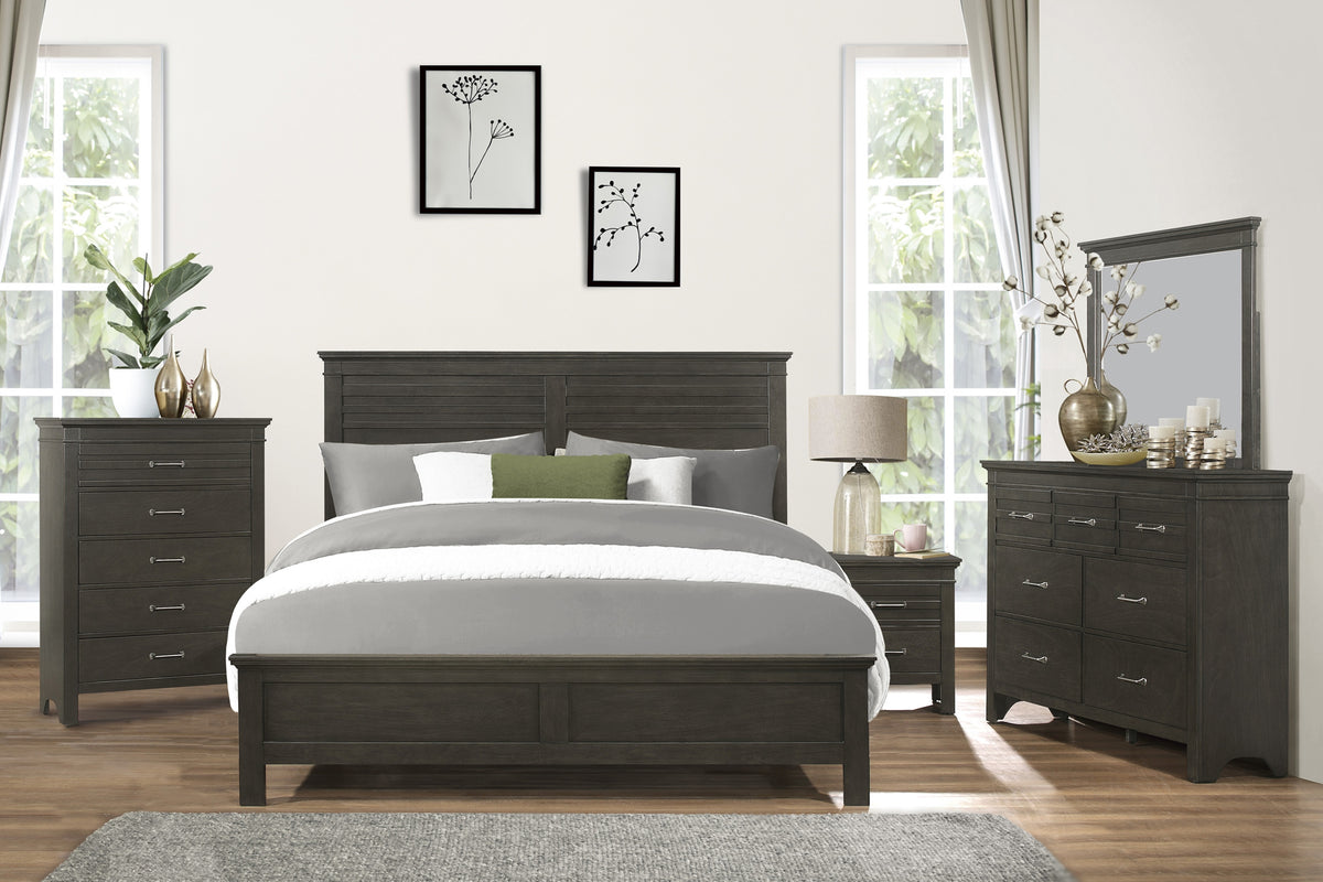 Homelegance Blaire Farm Queen Bed In Gray