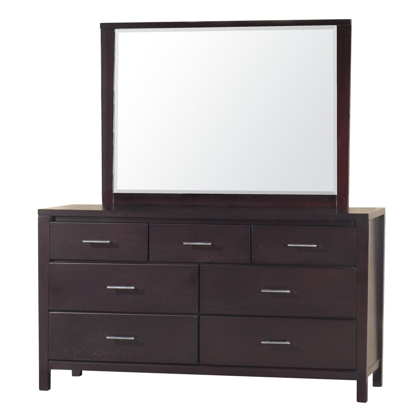 Modus Nevis 4PC E King Platform Bedroom Set w Nightstand in Espresso