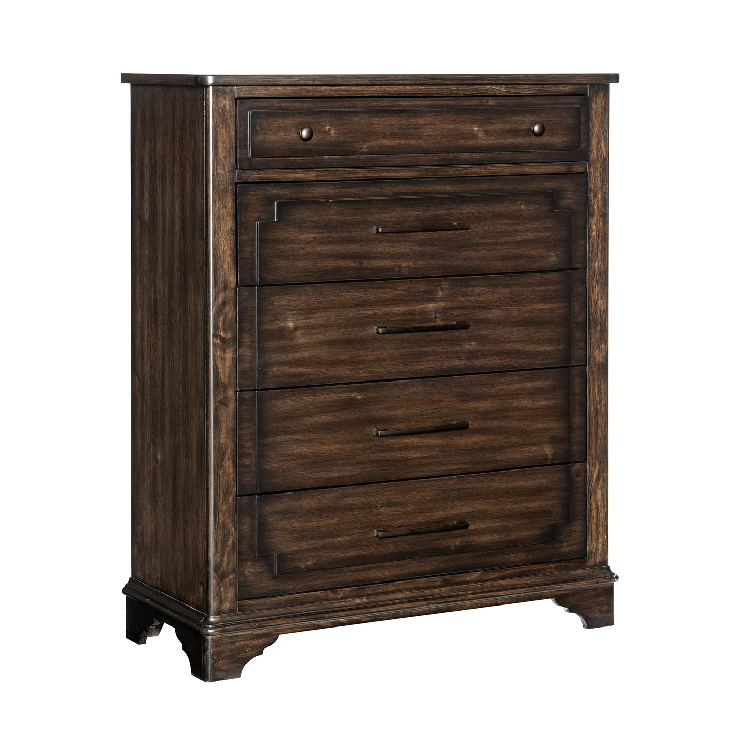 Homlegance Chest Boone Collection In Rustic Brown Finish