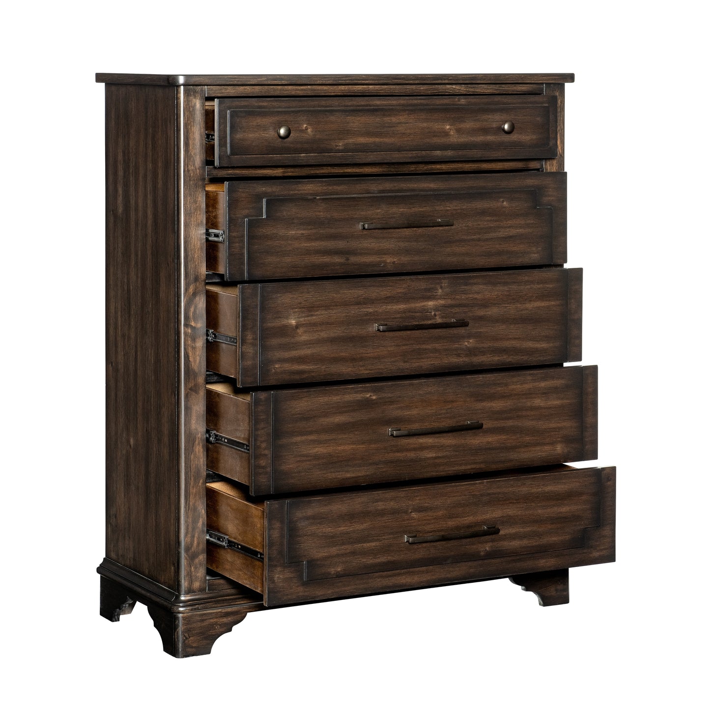 Homlegance Chest Boone Collection In Rustic Brown Finish