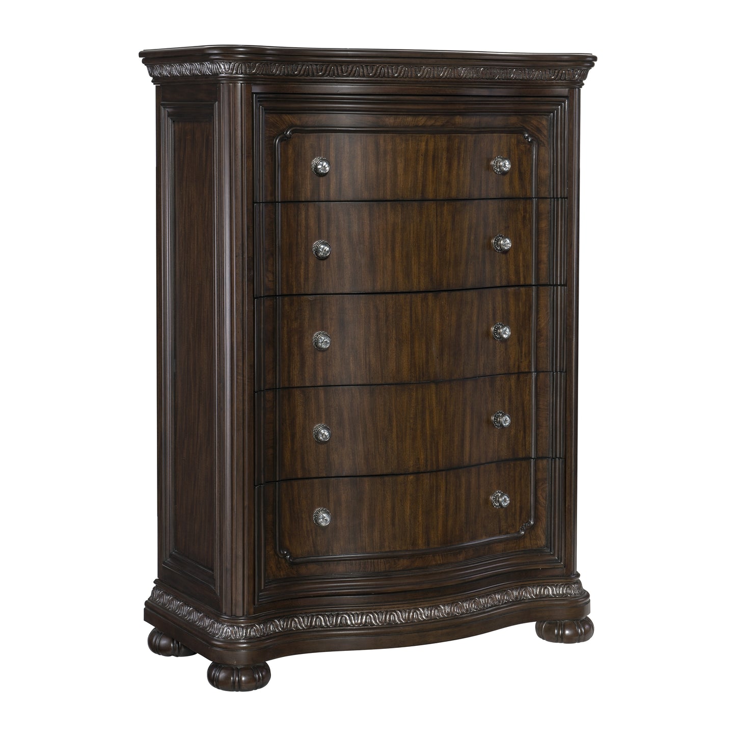 Homlegance Chest Beddington Collection In Dark Cherry Finish