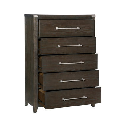 Homlegance Chest Bellamy Collection In Dark Brown Finish