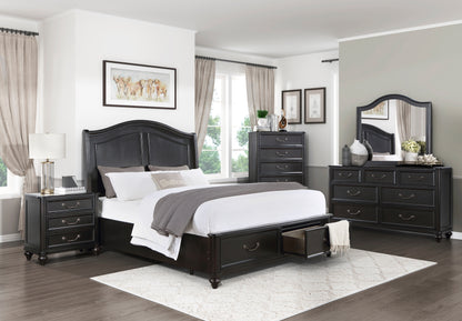 Homlegance Chest Herman Collection In Charcoal Brown Finish