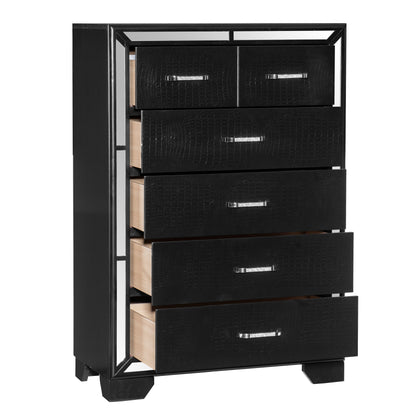 Homlegance Chest Aveline Collection In Black Finish