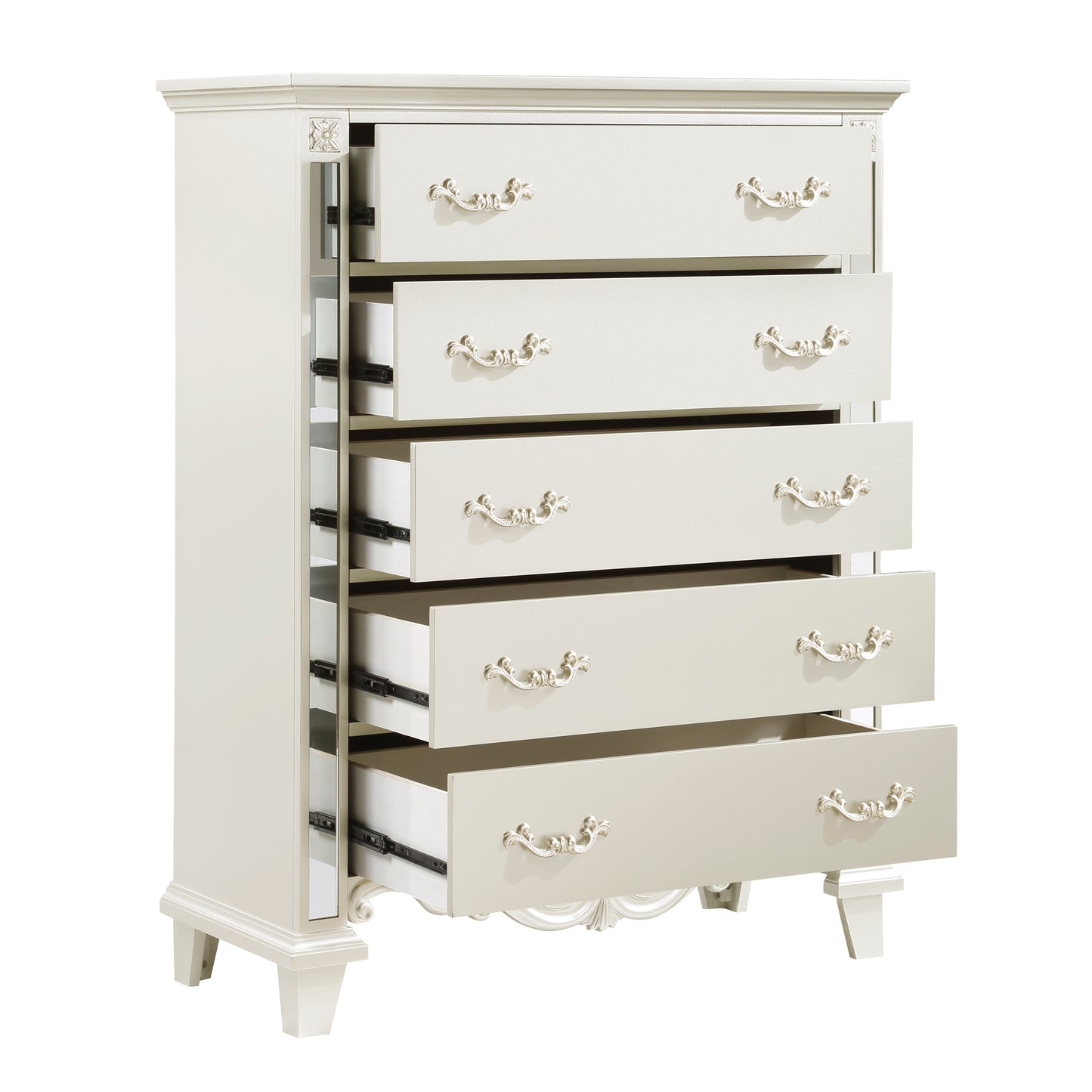 Homlegance Chest Ever Collection In Champagne Finish