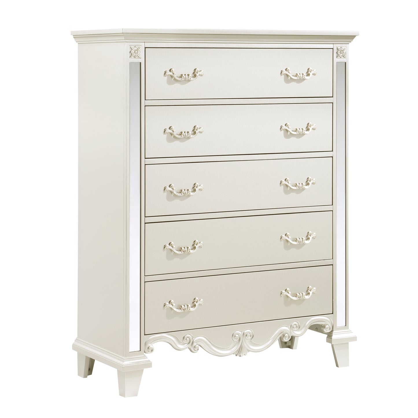 Homlegance Chest Ever Collection In Champagne Finish