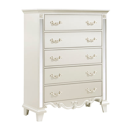 Homlegance Chest Ever Collection In Champagne Finish