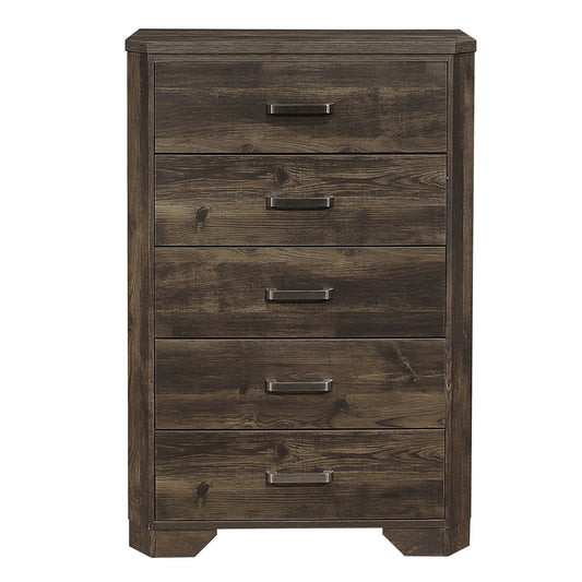 Homlegance Chest Jocelyn Collection In Rustic Brown Finish