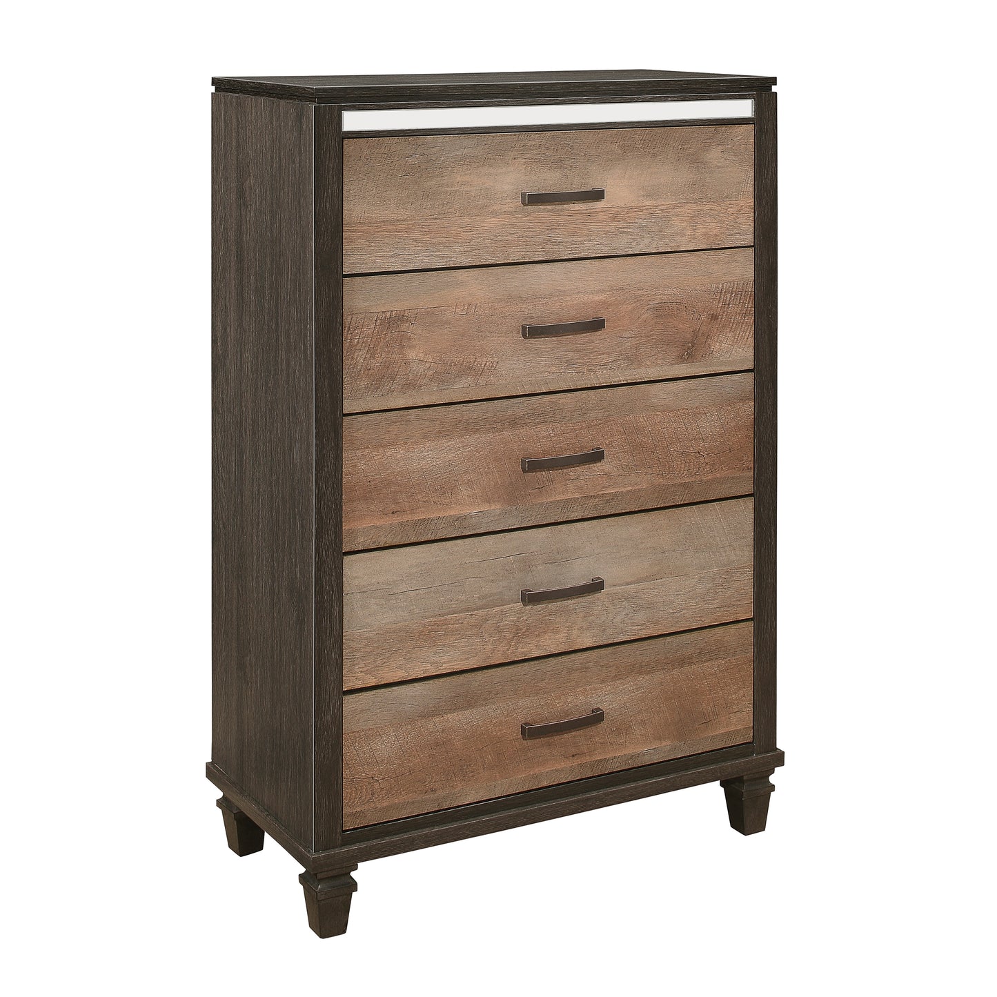 Homlegance Chest Danridge Collection In 2-Tone Finish Brown And Espresso