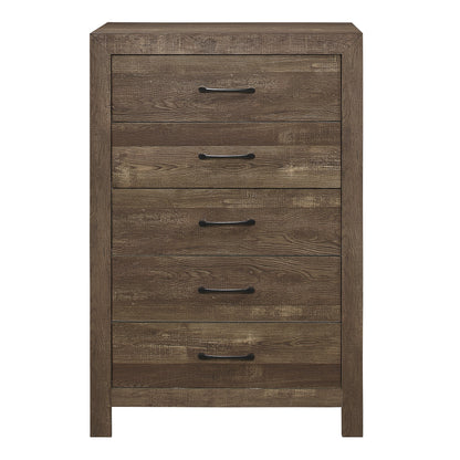 Homlegance Chest Corbin Collection In Rustic Brown Finish