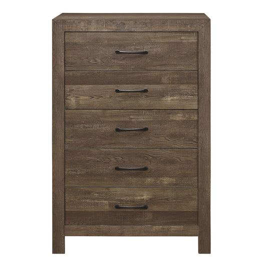 Homlegance Chest Corbin Collection In Rustic Brown Finish