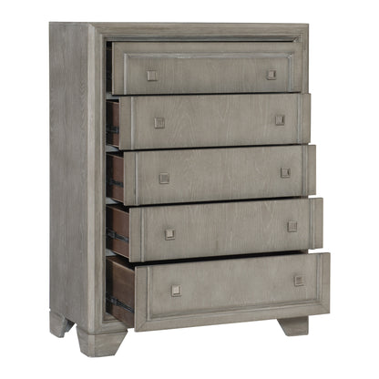 Homlegance Chest Colchester Collection In Driftwood Gray Finish